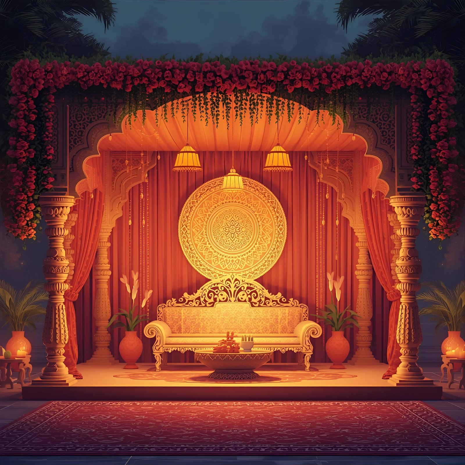 Birthday Mandap Setup, Stage Decoration & Seating Arrangement in Pune