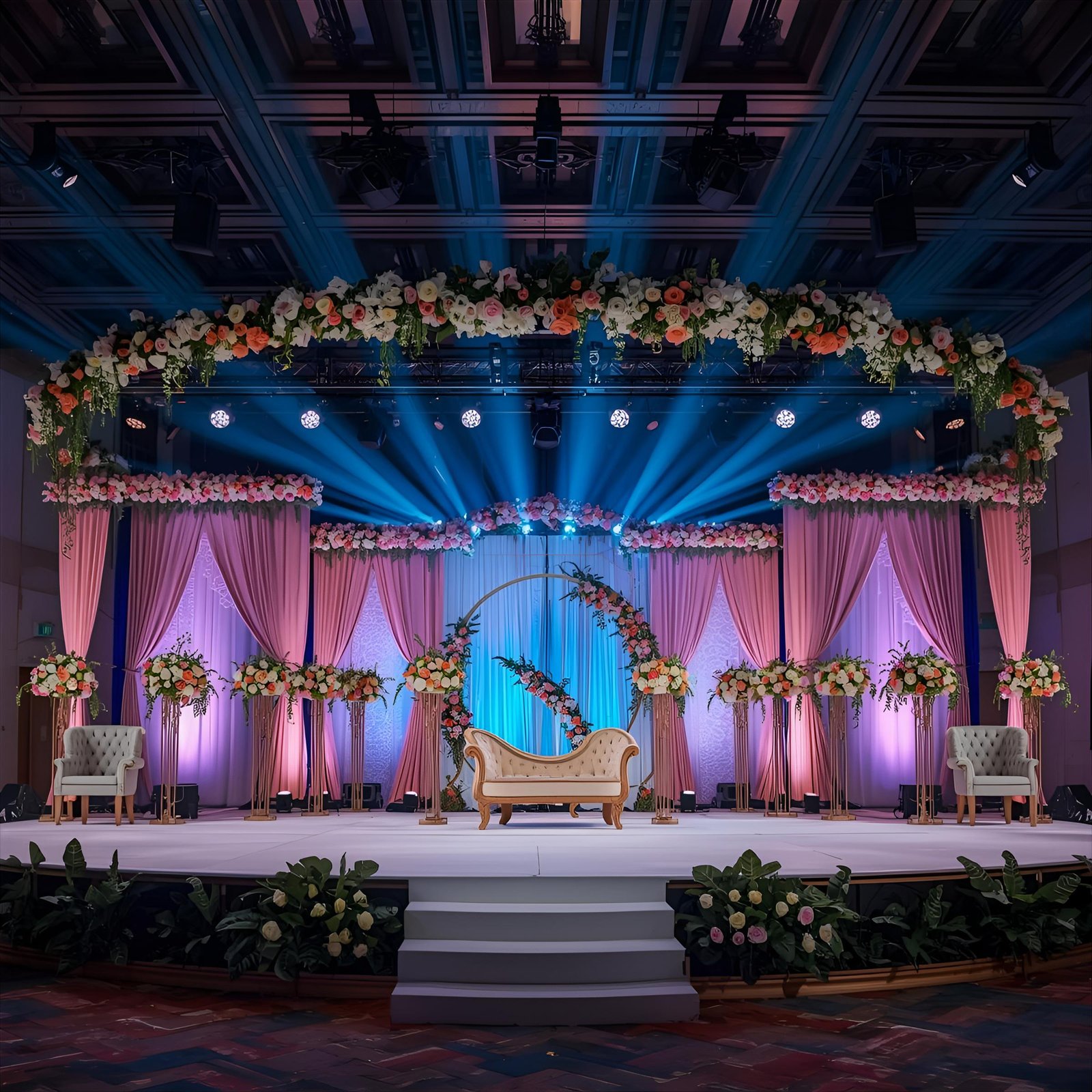 Wedding Decoration and Floral Stage Setup by Moryaa Events Pune